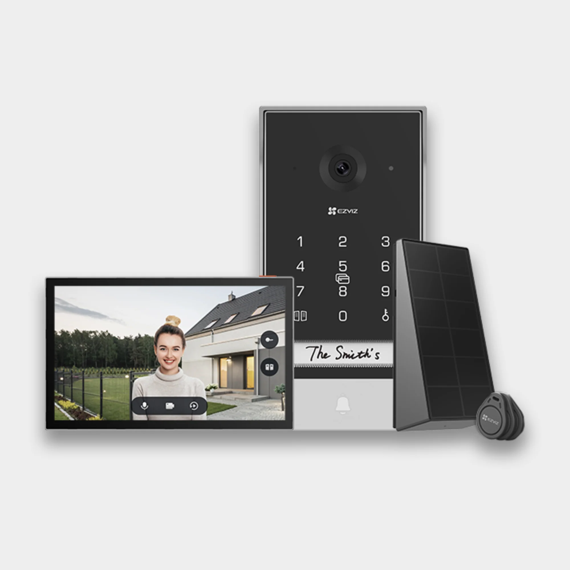 EZVIZ EP7 Wireless 2K Video Doorphone with Solar Panel