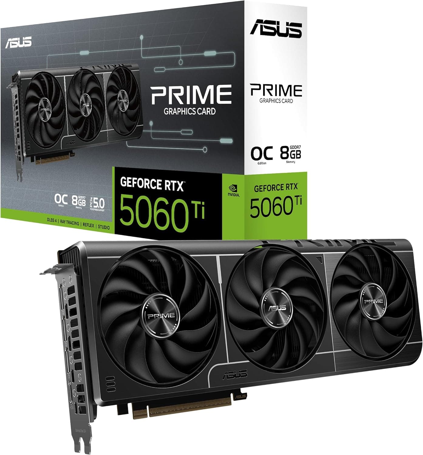 ASUS PRIME GeForce RTX 5060 OC Edition 8GB GDDR7 Graphics Card