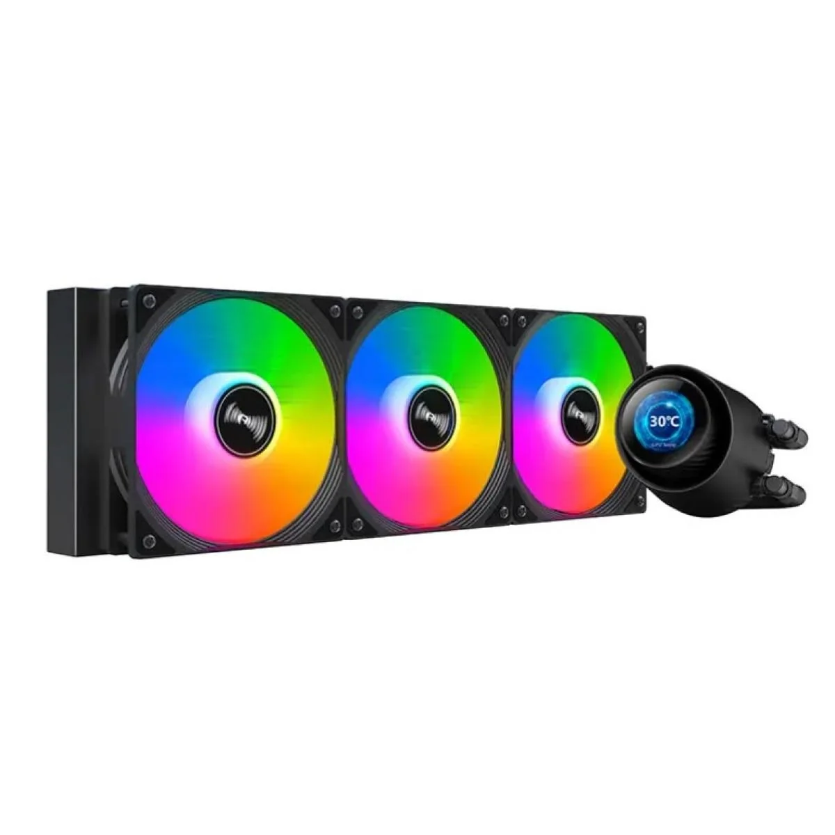 Huntkey GX360R Atlas Shark Cooling Kit (3 Fans) Black