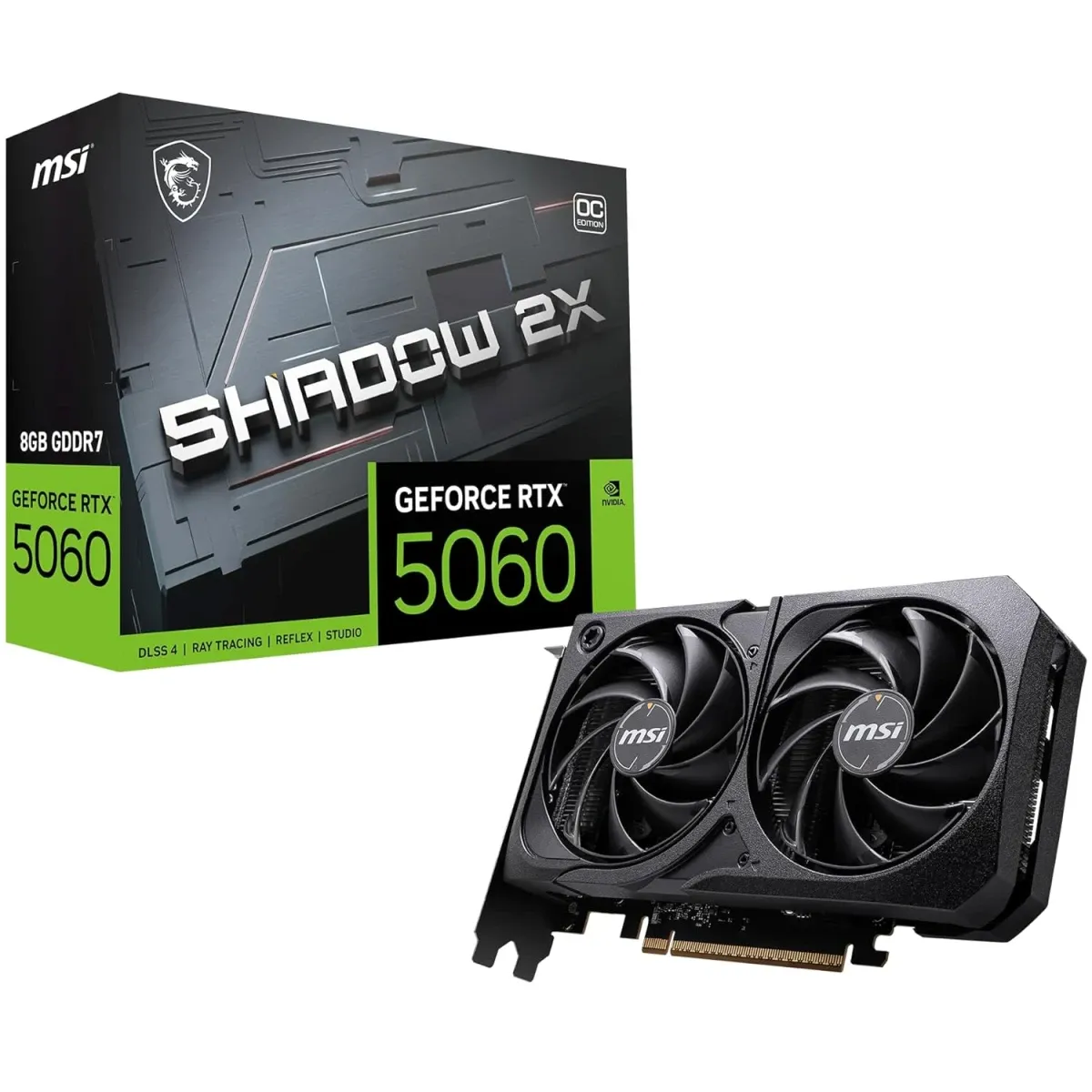 RTX 5060 Ti SHADOW 2X OC PLUS 8GB GDDR7 Graphics Card view 1