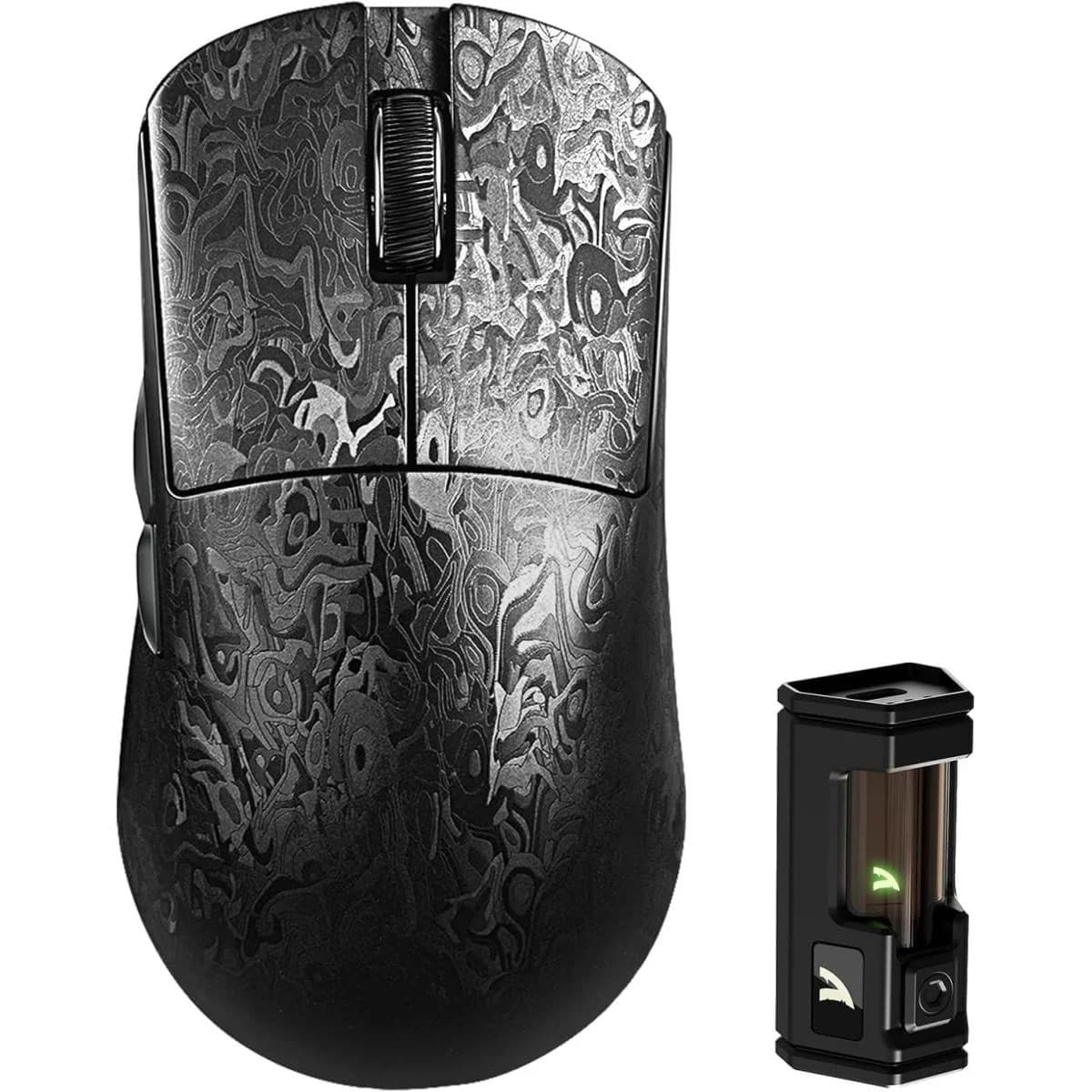 ATTACK SHARK R11 Ultra 8K Carbon Fiber Wireless Gaming Mouse 42000 DPI 49g - Forged Black