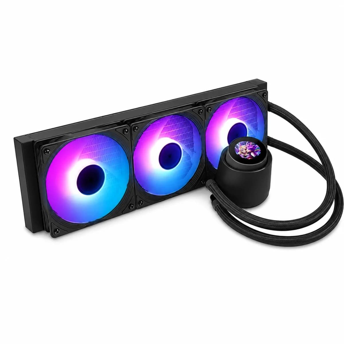 Huntkey GX360R 3 Fan Liquid Cooling System -Black