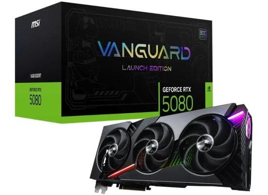 MSI GeForce RTX 5080 16G Vanguard SOC Launch Edition