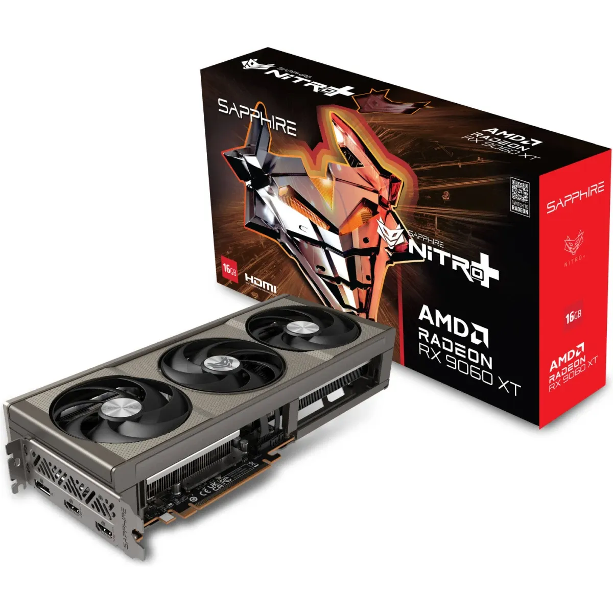 RX 9060 XT NITRO+ 16GB GDDR6 Graphics Card