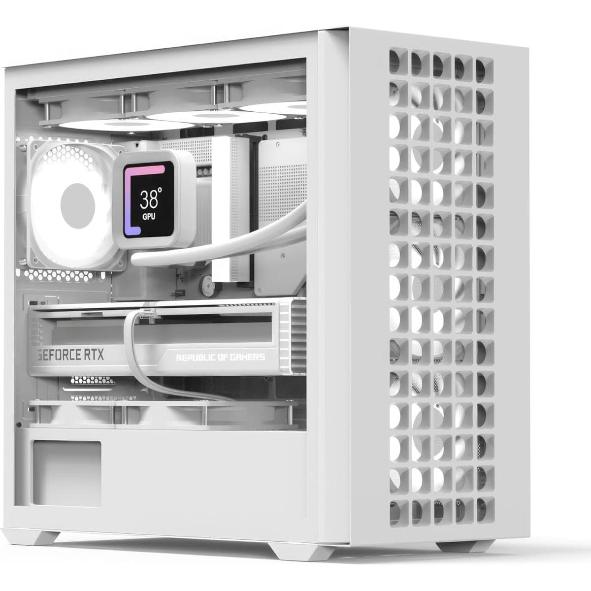 AeroCool D302A Mini Tower White Case (BTF Ready) view 1