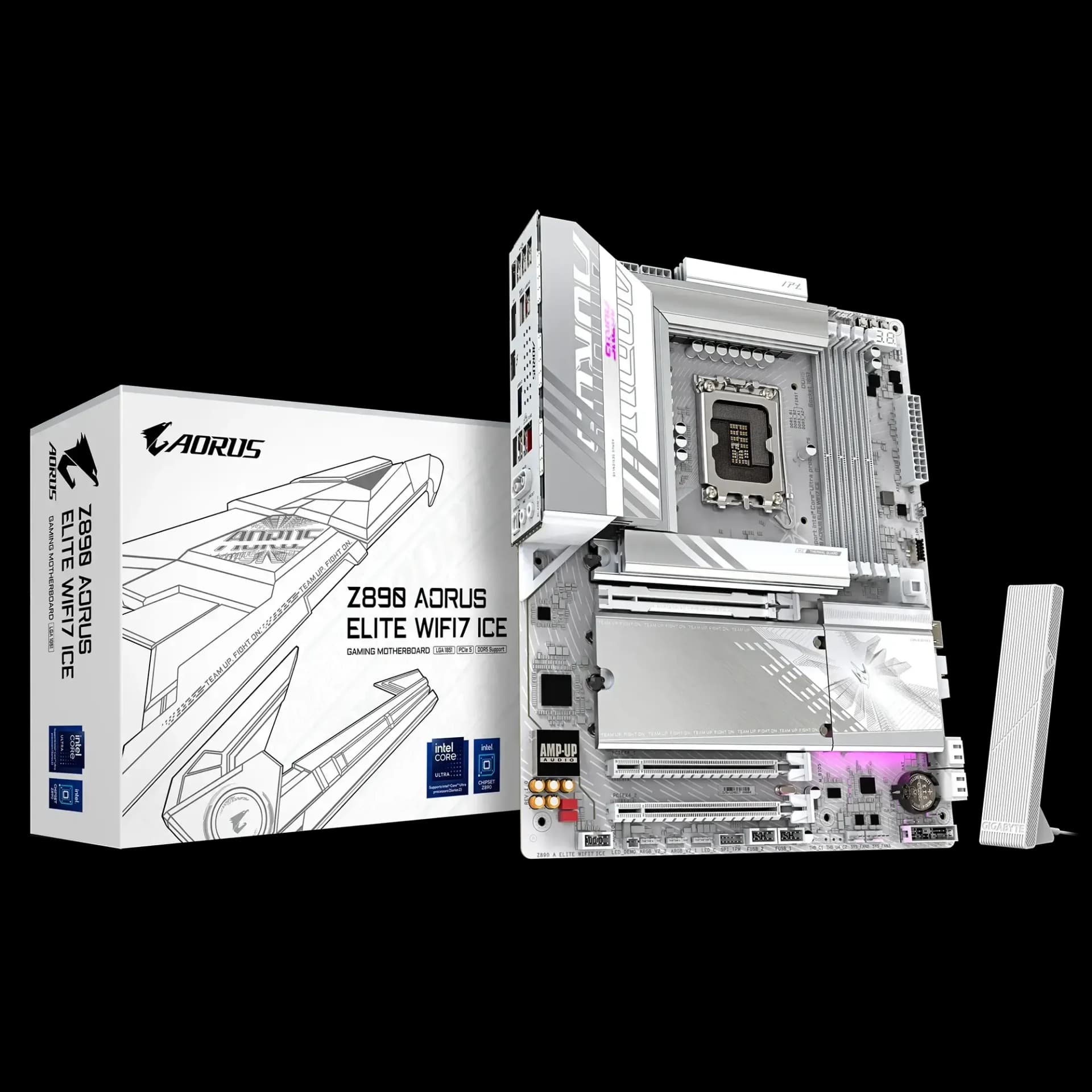 GIGABYTE Z890 AORUS ELITE ICE WIFI7 DDR5 Motherboard view 1
