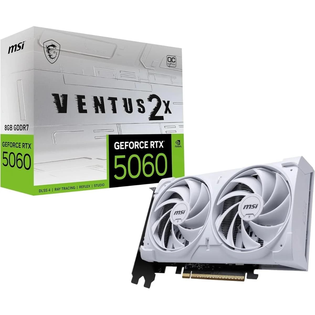 MSI RTX 5060 Ventus 8GB GDDR7 Graphics Card view 1