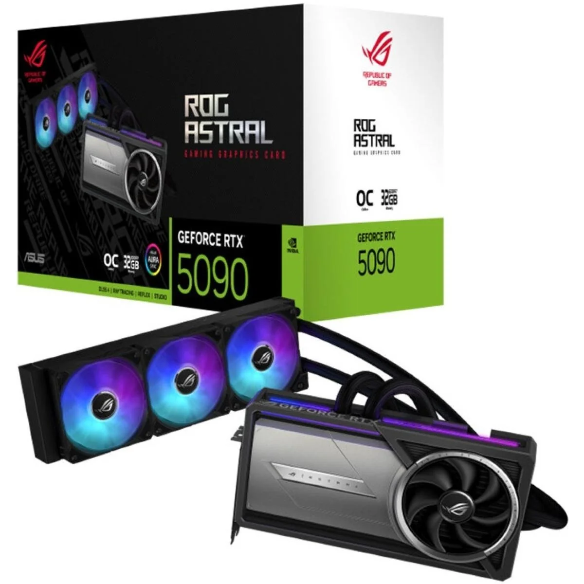 ASUS ROG Astral LC GeForce RTX 5090 32GB GDDR7 OC Edition - Graphics Card view 1