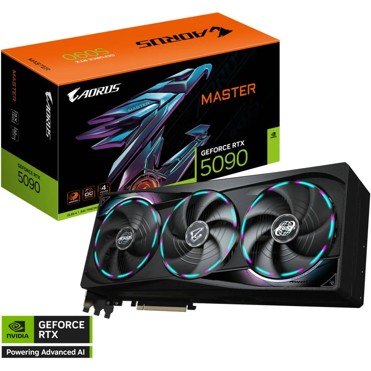GIGABYTE AORUS GeForce RTX 5090 MASTER 32GB GDDR7 - Graphics Card view 1