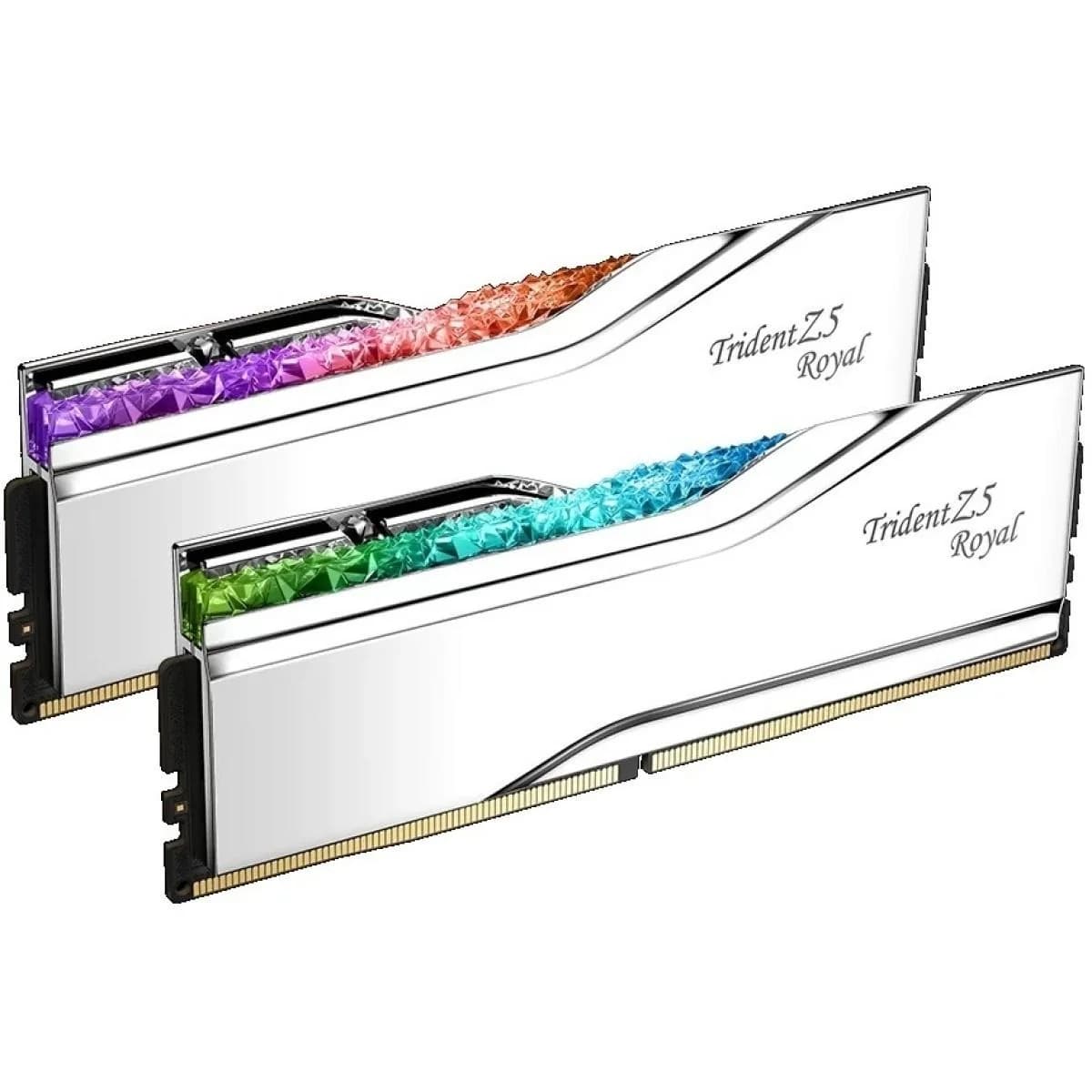 G.SKILL Trident Z5 Royal RGB Series 32GB (2x16GB) DDR5 RAM 6000MT/s CL28 Memory Kit - Silver