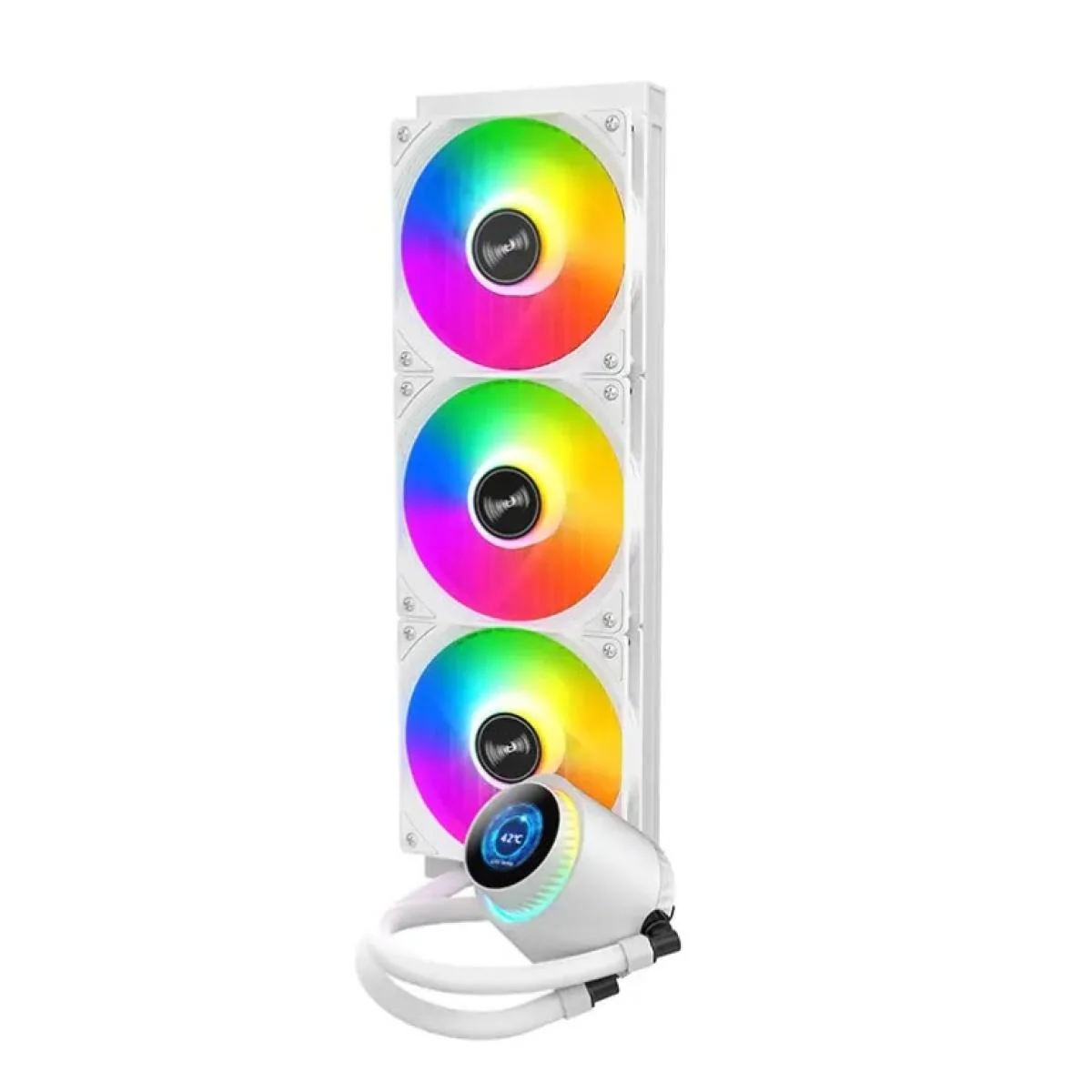 Huntkey GX360R Atlas Shark Cooling 3 Fans -White view 1