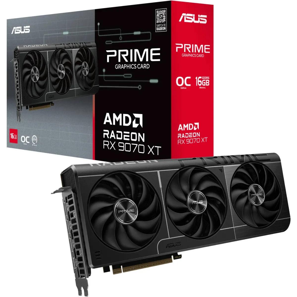 RX 9070 XT PRIME OC 16GB GDDR6 Graphics Card
