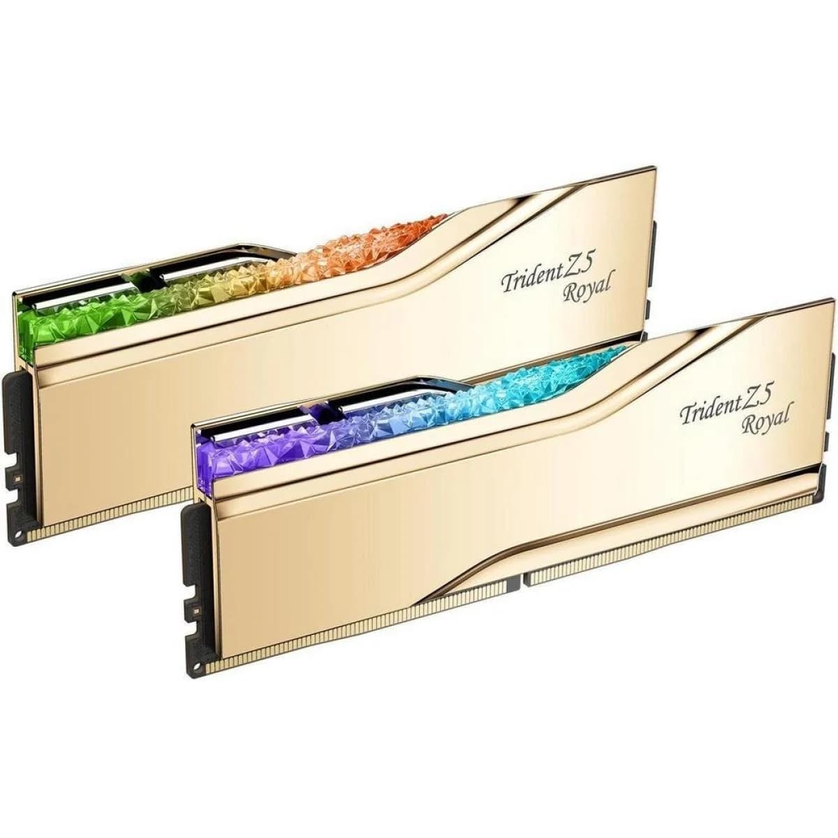G.SKILL Trident Z5 Royal RGB Series 32GB (2x16GB) DDR5 RAM 6000MT/s CL28 Memory Kit - Gold view 1