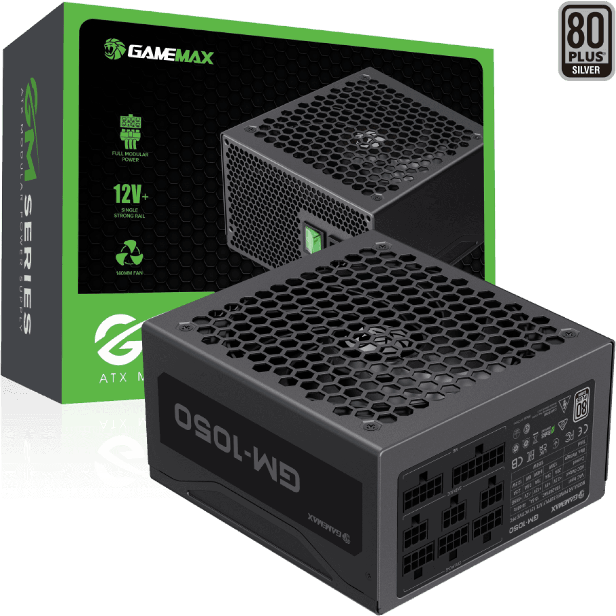 GameMax GM-1050 1050W Fully Modular 80 Plus Power Supply