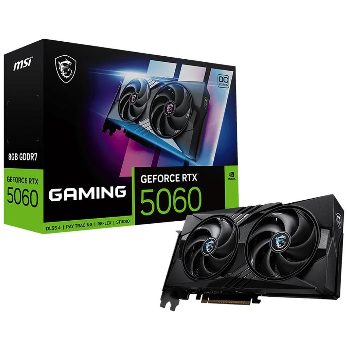 MSI GeForce RTX 5060 GAMING OC 8GB GDDR7 - Graphics Card view 1
